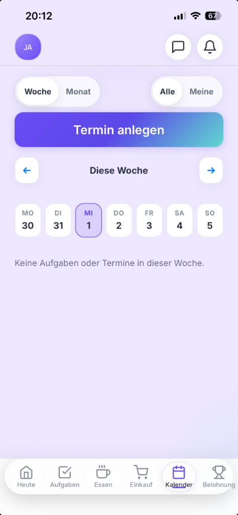 Soruna App: Kalender
